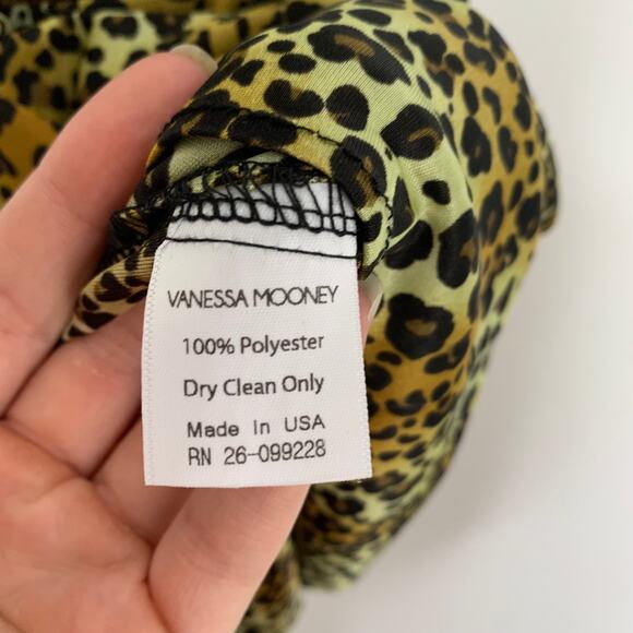 RARE Vanessa Mooney Neon Cheetah Venus Romper Womens Medium Made in USA - Picture 15 of 15